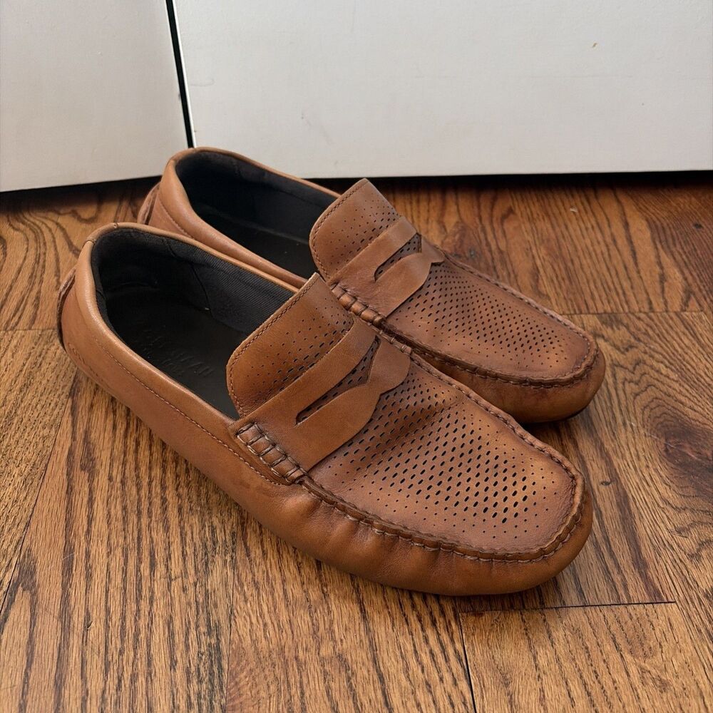 COLE HAAN GRAND LASER PENNY DRIVER Men's Shoes Size 11M British Tan